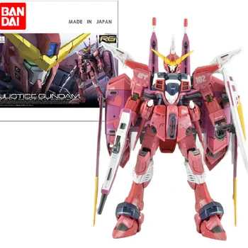 Originalus Bandai 76512 RG 09 1/144 Teisingumo Gundam ZGMF-X09A Asamblėjos Modelio Surinkimo Veiksmų Skaičius Žaislas