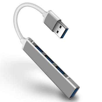 P82F Powered USB Hub USB3.0, Didelės spartos duomenų Perdavimo 4-port Hub Splitter 1 iki 4 USB2.0 Hub Multi-port Nešiojamojo kompiuterio Darbalaukį