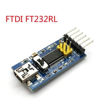 Pagrindinio Breakout Valdybos FTDI FT232RL USB TTL Serijos SSD Adapteris Keitiklis Modulis Uno 3.3 V 5V FT232 Jungiklis