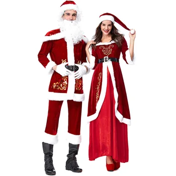 Pilnas Komplektas Kalėdinių Kostiumų Santa Claus Suaugusiems Raudona Kalėdų Drabužius Kalėdų Senelio Kostiumas Prabangus Kostiumas Love Live Cosplay