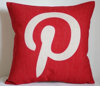 Pintrester pagalvę padengti, Kūrybos socialinės žiniasklaidos logotipas Pintrester mesti pagalvės užvalkalą užvalkalas didmeninės