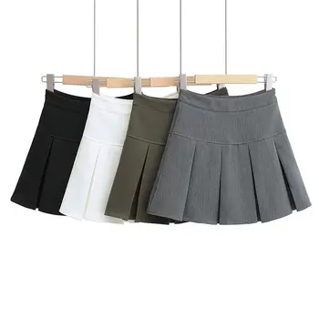 Plisuotos kelnės Pavasario/vasaros 2022 naujas sijonai high waisted-line sijonai pardavimas