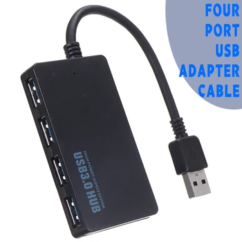 Pohiks 1pc Aukštos Kokybės 4 Prievadai USB 3.0 Hub Splitter Super Spartos Duomenų Perdavimo Adapteris, Skirtas PC Nešiojamas Kompiuteris