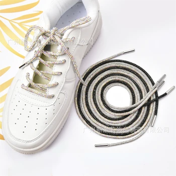 Pora Prabangių kalnų krištolas batų raišteliai už Sneaker Batai Blizga Diamond Batraištis Vintage Mados Bling Bateliai Pakabukai Dizaineris Karšto Pardavimo