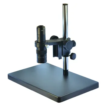 Pramonės Mikroskopu Didelis Sunkiųjų Metalų Bumas Mikroskopo vaizdo Kamera Stalo Stovi 50mm Pavarų Žiedas Turėtojas 180X Zoom C-mount Objektyvas