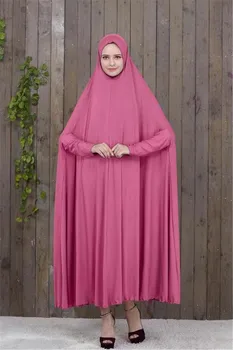 Ramadanas Musulmonų Maldos Hijab Drabužių Suknelė Moterims Thobe Eid Mubarakas Gobtuvu Artimųjų Rytų Dubajus Turkija Jurken Abaja Islamo Skraiste
