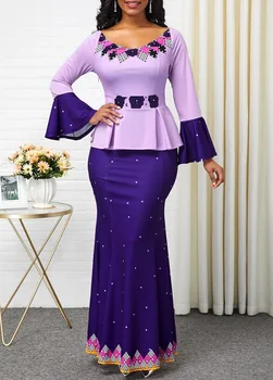 S-5XL Plius Dydis Afrikos Ilgos Suknelės Moterims 2020 M. Afrikos Drabužius Afrikos Suknelė Dashiki Ponios Drabužiai Ankara Afrikos Suknelė