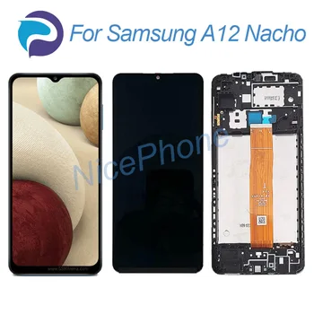 Samsung A12 Nacho LCD + Touch Ekranas skaitmeninis keitiklis 1600*720 SM-A127F/DSN/DS/M/U A12 Nacho LCD Ekranas