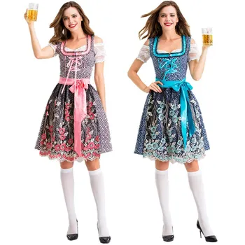 Seksualus Suaugusiųjų Vokietijoje Oktoberfest Heidi Alaus Mergina Dirndl Dress Helovinas Bavarijos Tradicinės partijos Alaus Kambarinės Kostiumas