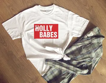 Skuggnas Holly Babes T-Shirt Feminizmo Atsitiktinis Viršūnes Hipster Mados Tumblr Marškinėliai Aukštos kokybės Moterų tumblr T marškinėliai, Unisex Mados