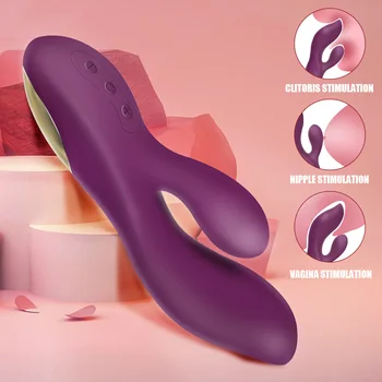 Spenelių Makšties Massager G-Spot Rabbit Vibratorius Galinga Dildo Sekso Žaislas, skirtas Moters Klitorio Stimuliatorius Suaugusiųjų 18 Produkto 12 Greičių