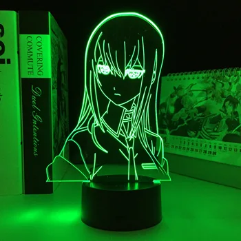 Steins Gate LED Šviesos Kurisu Makise Pav Vaikams, Miegamojo Puošimas Gimtadienio Stalo Lempa Dovana Steins Gate Manga LED Lempos Anime