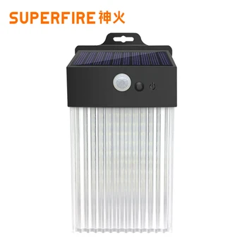 SuperFire FF12-G LED Saulės, Šviesos, Lauko, Sodo Sienos Lempos Jutiklis Vandeniui IP54 Kiemas, Balkonas Tvoros Po Apdaila Žibintai