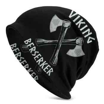 Variklio dangčio Skrybėlės hip-hop Suaugusiųjų Vyrų Megzti Skrybėlę Viking Berserker Vikingai skrybėlės Cool Grafika Unisex R339 Skrybėlę, Mezgimo