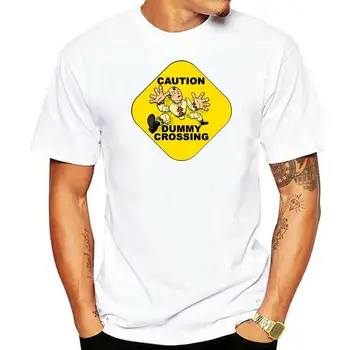 Vyrams trumpomis rankovėmis marškinėlius Crash Test Dummies Atsargiai Manekeno Kirtimo Geltona Manekeno Unisex Marškinėliai Moterims t-shirt
