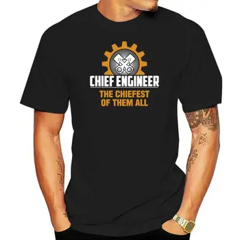 Vyrų marškinėlius Vyriausiasis Inžinierius - Vyriausiasis Inžinierius Chiefest th T-Shirt cool Atspausdintas T-Shirt tees viršų