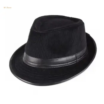 Vėjo Fedora Skrybėlę Vyresnio Amžiaus Vyrai Jautė Britanijos Skrybėlės Atsitiktinis Stilių Vintage Hat