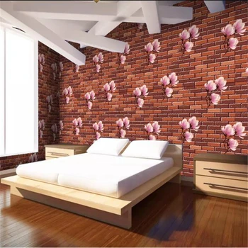 wellyu sienos dokumentų namų dekoro Užsakymą tapetai Raudona siena gėlių meno tapetai tapeta ar pokoju papel sumalti fototapete tapety