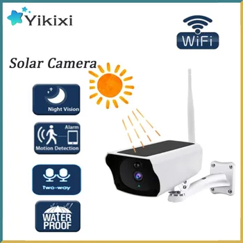 WiFi Lauko IP Saulės Kameros CCTV Namų Apsaugos Stebėjimo Kameros 1080P HD Naktinio Matymo Stebėti Smart Gyvenimo APP Dviejų krypčių Garsas
