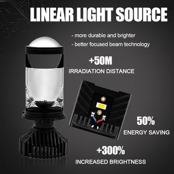 X10-T9 automobilių žibintų lemputė H4 yra universalus led šviesos gavimas, pagaminti iš spt chip ir Kondensatorius Objektyvą,gali išėjimas 12v 6000K vietoje šviesos