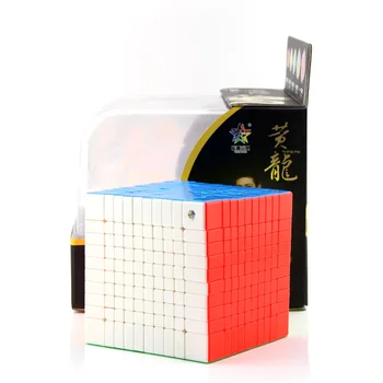 YuXin HuangLong 10'x10 Magic Cube Profesinės Greičio Žaidimo Sudėtingumo Suaugusiųjų Dovana Cubo Magico Švietimo Įspūdį Sklandžiai Žaislas Kubeliai