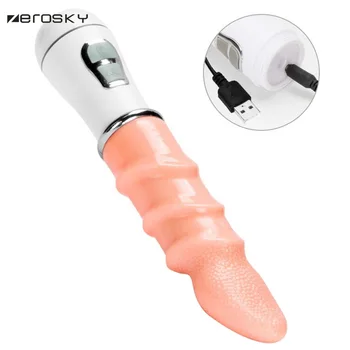 Zerosky Blowjob Kalba Silikono Vibratorius Klitorio Vibratorius Stimuliuoja Oralinio Sekso Žaislai Moters Intymių Sekso Produktai