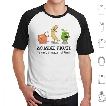 Zombie Vaisių Marškinėliai Custom Design Spausdinti Zombie Juokinga Vaisių Om Nom Nom